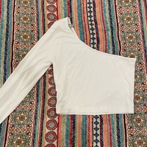 White top one shoulder